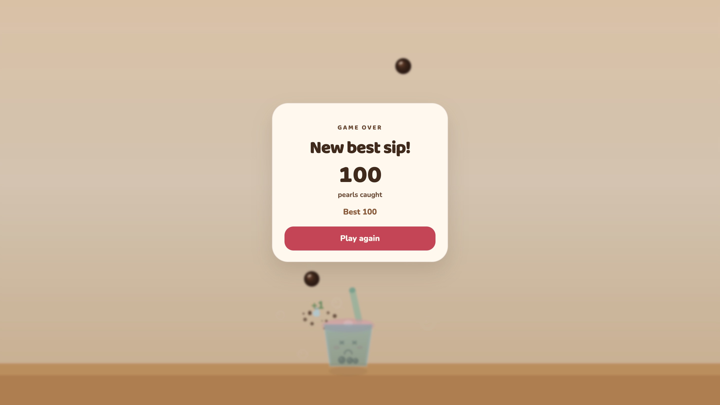 Fixed laptop 6. No AI image, pearls caught sits right under the score, and the best score is bigger and a step apart.
